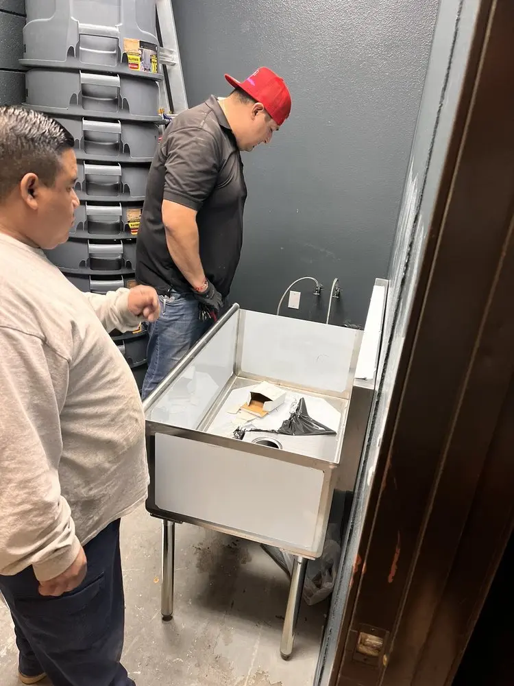 Commercial plumbing and sink installation in Alhambra